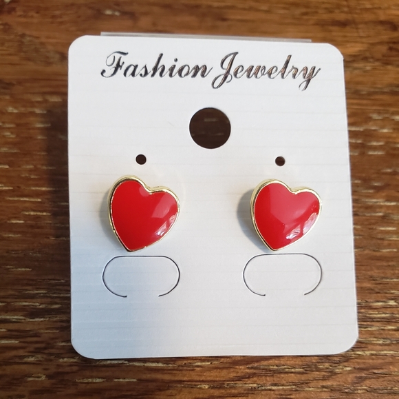 Heart earrings - Picture 2 of 2